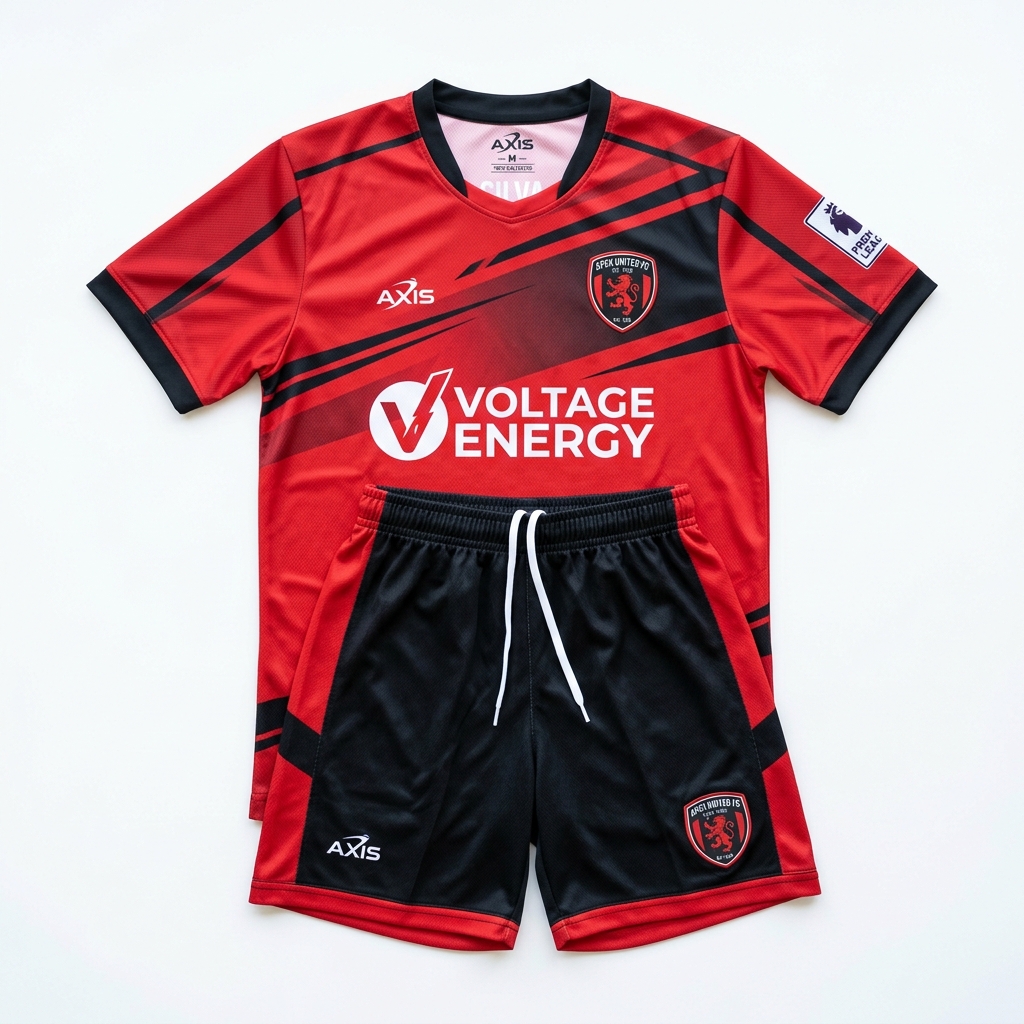 Red & Black Pro Soccer Kit